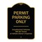 Signmission Designer Series-Permit Parking Only Unauthorized Vehicles, 24" x 18", BG-1824-9795 A-DES-BG-1824-9795 - alternate 1